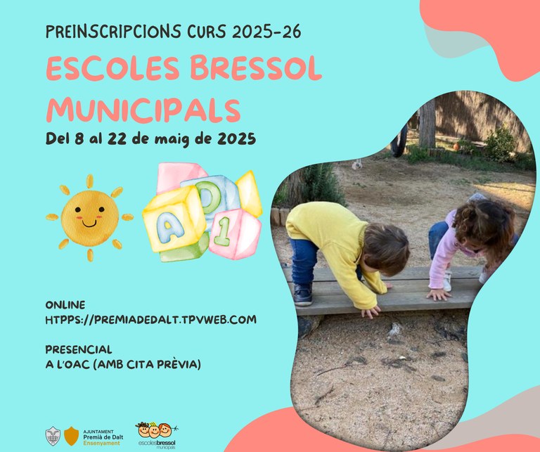 PREINSCRIPCIONS ESCOLES BRESSOL