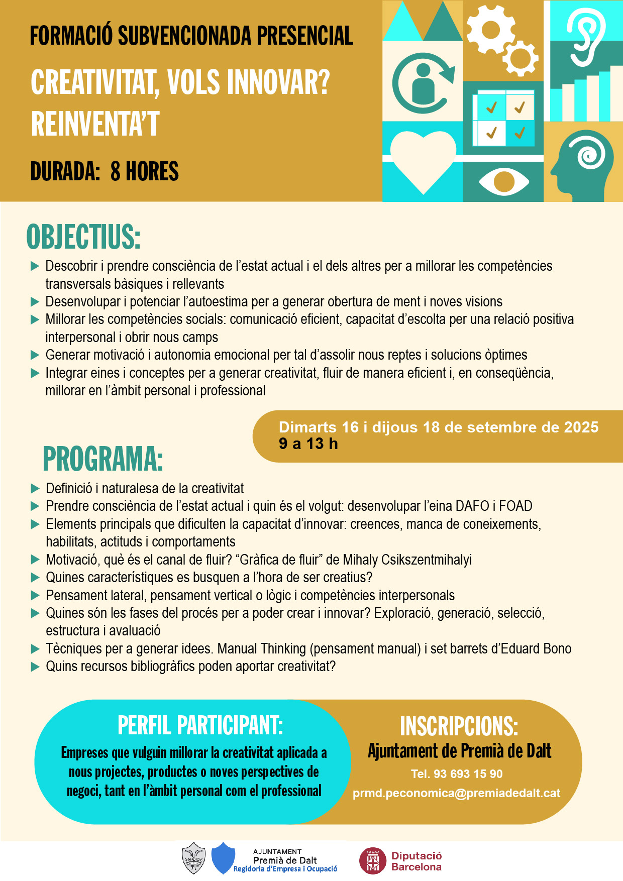 CREATIVITAT, VOLS INNOVAR? REIVENTA’T