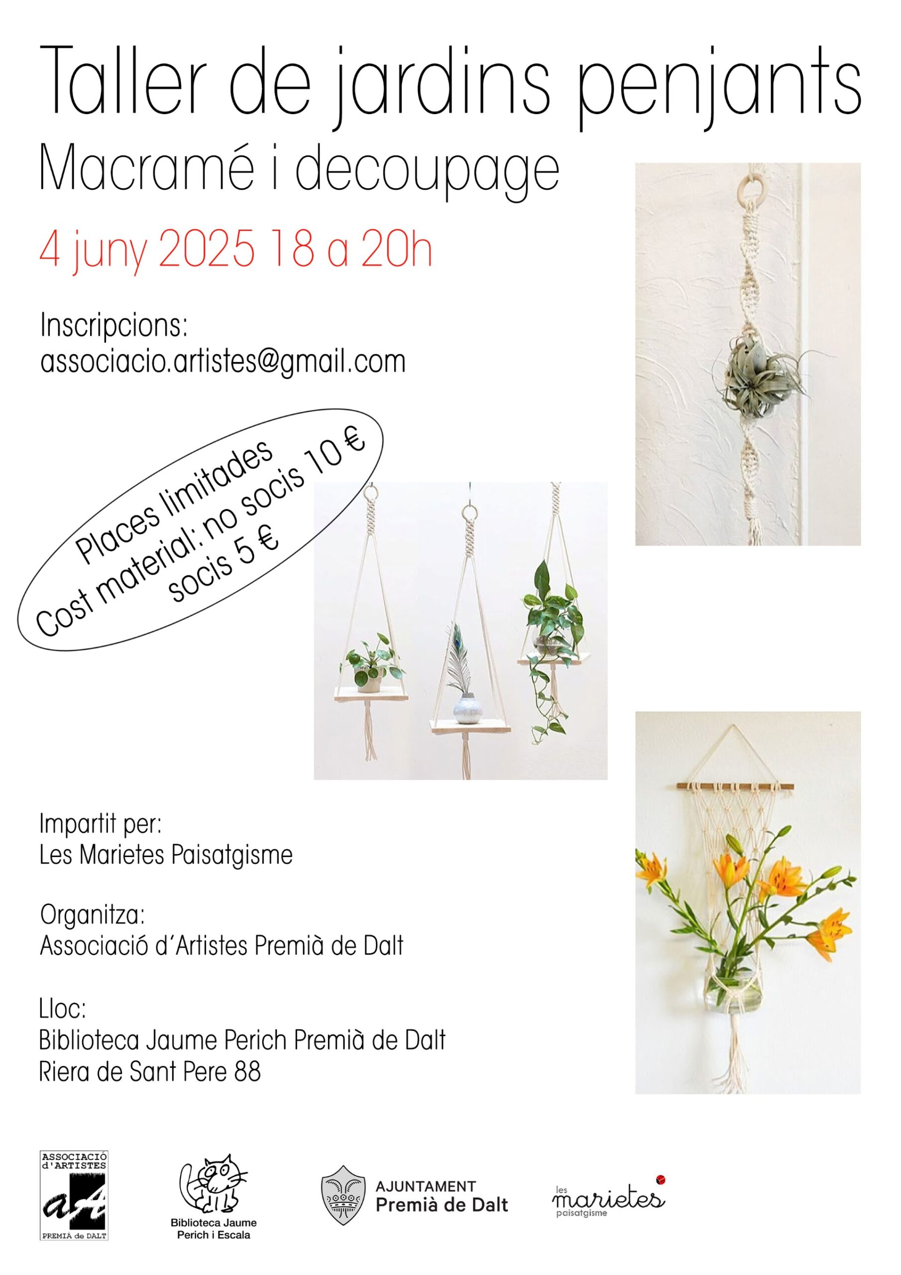 Taller de jardins penjants