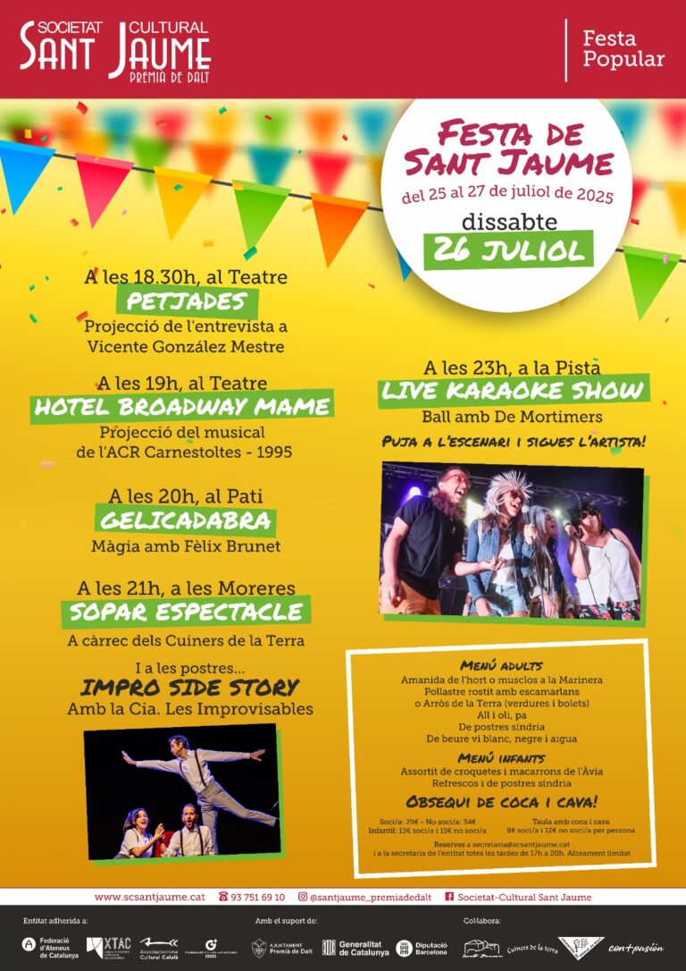FESTA DE SANT JAUME 2025