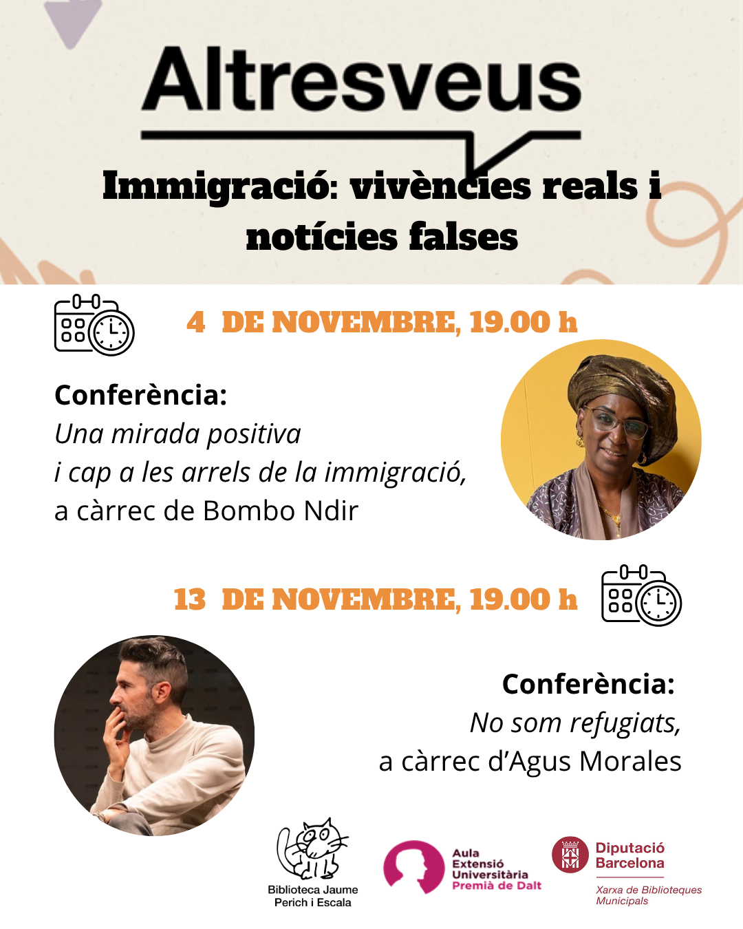 CICLE ALTRES VEUS. Immigració: vivències reals i notícies falses